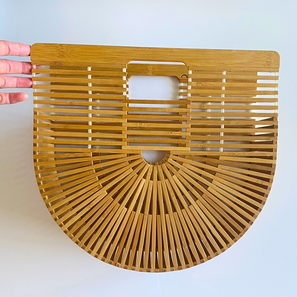 bamboo wooden purse